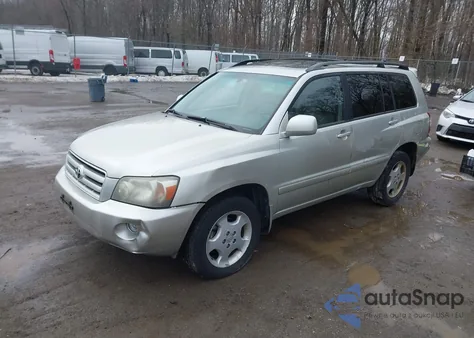 2005 Toyota Highlander Limited V6 from USA, damaged, VIN JTEEP21A550073081